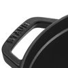 Cocotte en fonte ovale 33 cm noir mat - Visuel 3